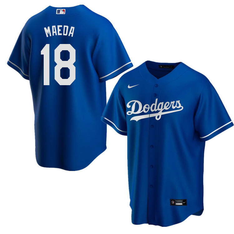 Nike Men #18 Kenta Maeda Los Angeles Dodgers Baseball Jerseys Sale-Blue